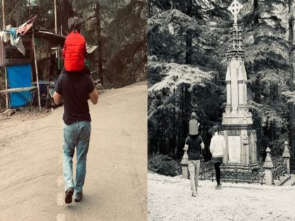 SEE PICS! Taimur enjoys stroll on Saif's shoulders during family's trip to Dharamshala | SEE PICS! Taimur enjoys stroll on Saif's shoulders during family's trip to Dharamshala