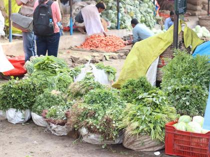Surge in leafy vegetable prices adds burden on consumers in Nashik | Surge in leafy vegetable prices adds burden on consumers in Nashik