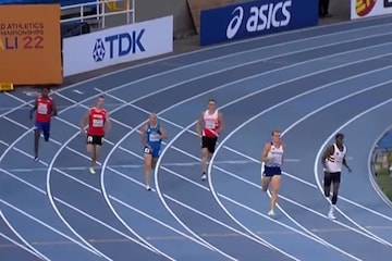 Athlete loses race after his Penis comes out of his shorts mistakenly | Athlete loses race after his Penis comes out of his shorts mistakenly