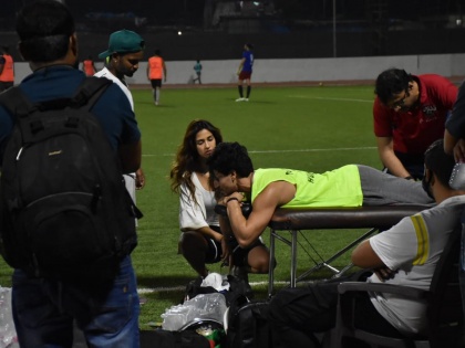 Tiger Shroff gets injured during football match, actor spotted on a stretcher | Tiger Shroff gets injured during football match, actor spotted on a stretcher