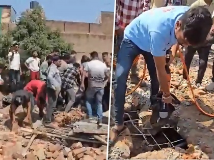 Gujarat: Portion of Under-Construction Building Collapses in Kheda, Rescue Operation Underway | Gujarat: Portion of Under-Construction Building Collapses in Kheda, Rescue Operation Underway