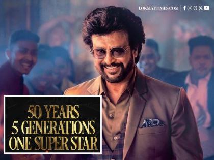 Rajinikanth’s 50 Year Cinematic Journey Lights Up Chennai Streets (Watch Video) | Rajinikanth’s 50 Year Cinematic Journey Lights Up Chennai Streets (Watch Video)