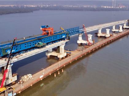 Mumbai to Navi Mumbai in 20 minutes: India's longest sea bridge Trans Harbour Link to be ready by May 26 | Mumbai to Navi Mumbai in 20 minutes: India's longest sea bridge Trans Harbour Link to be ready by May 26