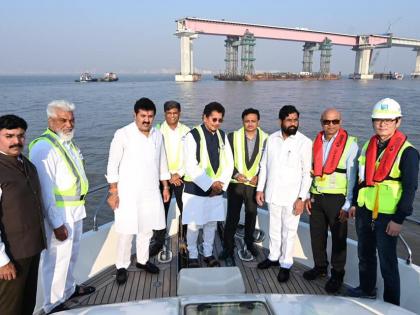 Mumbai Trans-Harbour Link to open for traffic in November: Eknath Shinde | Mumbai Trans-Harbour Link to open for traffic in November: Eknath Shinde