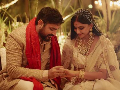 Rhea Kapoor shares first picture with husband Karan Boolani from their intimate wedding | Rhea Kapoor shares first picture with husband Karan Boolani from their intimate wedding