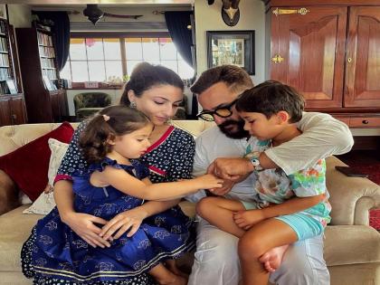 Taimur celebrates Raksha Bandhan with cousin Inaaya post returning from Maldives | Taimur celebrates Raksha Bandhan with cousin Inaaya post returning from Maldives