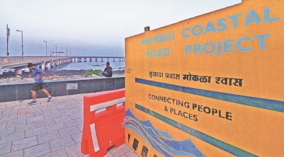 BMC Replaces Coastal Road Tunnel Signboard Amid Controversy Over 'Undersea' Claim | BMC Replaces Coastal Road Tunnel Signboard Amid Controversy Over 'Undersea' Claim