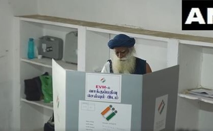 Lok Sabha Election 2024: Sadhguru Jaggi Vasudev Casts His Vote in the First Phase of Elections in Tamil Nadu | Lok Sabha Election 2024: Sadhguru Jaggi Vasudev Casts His Vote in the First Phase of Elections in Tamil Nadu