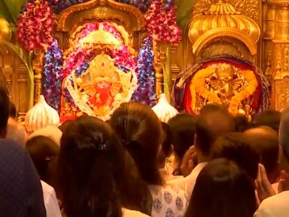 Devotees offer prayers at Siddhivinayak Ganapati Temple in Mumbai on the occasion of Ganesh Chaturthi | Devotees offer prayers at Siddhivinayak Ganapati Temple in Mumbai on the occasion of Ganesh Chaturthi