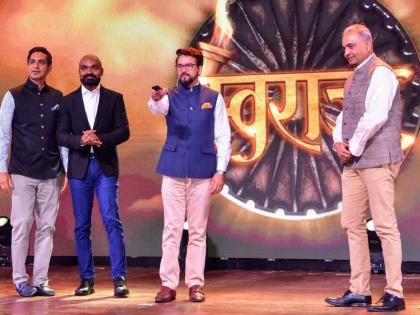 Union Minister for Information and Broadcasting, Shri Anurag Singh Thakur Launches the First Season of "Swaraj" | Union Minister for Information and Broadcasting, Shri Anurag Singh Thakur Launches the First Season of "Swaraj"
