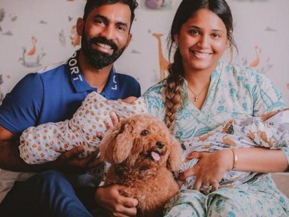 Dinesh Karthik and wife blessed with twin baby boys, couple share first picture | Dinesh Karthik and wife blessed with twin baby boys, couple share first picture