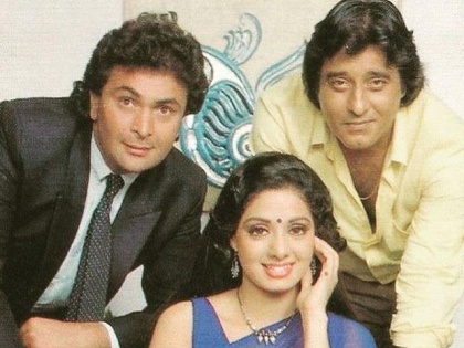Fans get nostalgic as Chandini stars Rishi Kapoor, Sridevi, and Vinod Khanna unite in heaven | Fans get nostalgic as Chandini stars Rishi Kapoor, Sridevi, and Vinod Khanna unite in heaven