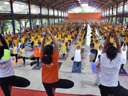 International Yoga Day celebrations begin in UAE with full-moon Yoga on helipad | International Yoga Day celebrations begin in UAE with full-moon Yoga on helipad