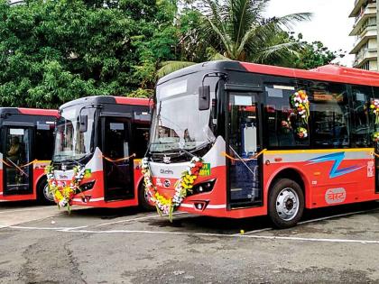 Mumbai: CM Shinde launches 100 electric buses for Mumbai-Thane-Pune routes | Mumbai: CM Shinde launches 100 electric buses for Mumbai-Thane-Pune routes Mumbai: CM Shinde launches 100 electric buses for Mumbai-Thane-Pune routes | Mumbai: CM Shinde launches 100 electric buses for Mumbai-Thane-Pune routes