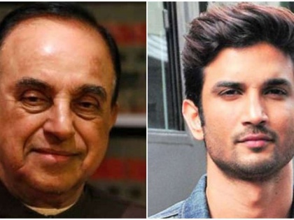 Subramanian Swamy shares evidence claiming Sushant Singh Rajput was murdered | Subramanian Swamy shares evidence claiming Sushant Singh Rajput was murdered