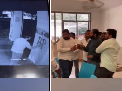 Watch: ABVP members beaten up in Dr Babasaheb Ambedkar Marathwada University over painting walls with organisation’s name | Watch: ABVP members beaten up in Dr Babasaheb Ambedkar Marathwada University over painting walls with organisation’s name