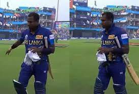 Sri Lanka's Angelo Mathews gets out in bizarre fashion, even before facing a ball | Sri Lanka's Angelo Mathews gets out in bizarre fashion, even before facing a ball