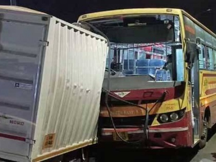 Kerala Road Accident: One Dead, 10 Injured in KSRTC Bus-Vehicle Collision | Kerala Road Accident: One Dead, 10 Injured in KSRTC Bus-Vehicle Collision