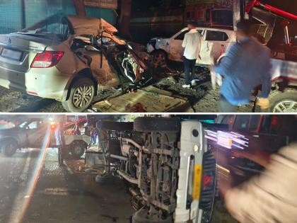 Pune Accident: 8 Dead, 5 Injured as Speeding Car Rams Parked Tempo on Jejuri–Morgaon Road (Watch Video) | Pune Accident: 8 Dead, 5 Injured as Speeding Car Rams Parked Tempo on Jejuri–Morgaon Road (Watch Video) Pune Accident: 8 Dead, 5 Injured as Speeding Car Rams Parked Tempo on Jejuri–Morgaon Road (Watch Video) | Pune Accident: 8 Dead, 5 Injured as Speeding Car Rams Parked Tempo on Jejuri–Morgaon Road (Watch Video)