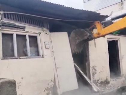 Ahilyanagar Demolition: 5 Illegal Slaughterhouses Bulldozed After Reports of Cow Slaughter | Ahilyanagar Demolition: 5 Illegal Slaughterhouses Bulldozed After Reports of Cow Slaughter