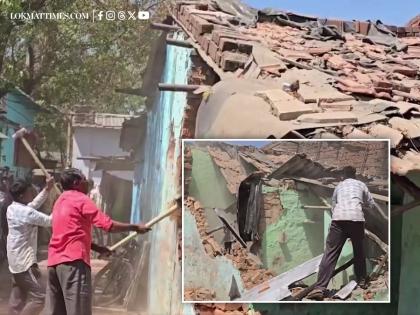 Ahmedabad Demolition Drive: AMC Demolishes Illegal Houses of Accused Involved in Sword-Brandishing on Holika Dahan Night in Vastral (Watch Video) | Ahmedabad Demolition Drive: AMC Demolishes Illegal Houses of Accused Involved in Sword-Brandishing on Holika Dahan Night in Vastral (Watch Video) Ahmedabad Demolition Drive: AMC Demolishes Illegal Houses of Accused Involved in Sword-Brandishing on Holika Dahan Night in Vastral (Watch Video) | Ahmedabad Demolition Drive: AMC Demolishes Illegal Houses of Accused Involved in Sword-Brandishing on Holika Dahan Night in Vastral (Watch Video)