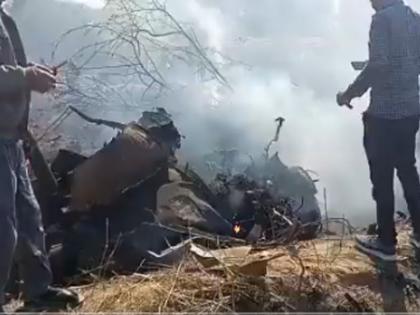 Chartered aircraft crashes in Rajasthan's Bharatpur | Chartered aircraft crashes in Rajasthan's Bharatpur