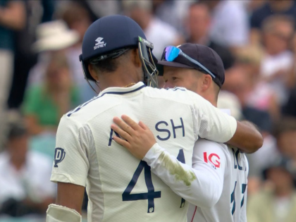 ENG vs IND, 5th Test: Akash Deep, Ben Duckett Hug After Controversial Send-Off at The Oval (Watch Video) | ENG vs IND, 5th Test: Akash Deep, Ben Duckett Hug After Controversial Send-Off at The Oval (Watch Video)
