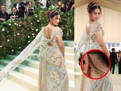 Alia Bhatt Applies 'Kaala Teeka' Behind Her Ear at Met Gala 2024; Fans React as Photo Goes Viral | Alia Bhatt Applies 'Kaala Teeka' Behind Her Ear at Met Gala 2024; Fans React as Photo Goes Viral