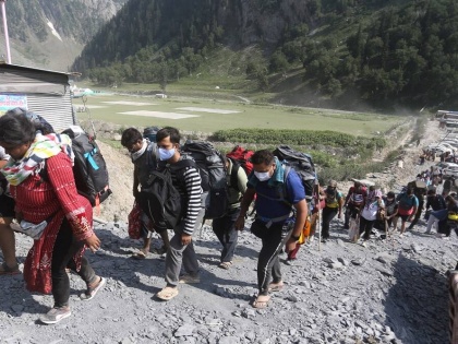 Amarnath Yatra suspended due to bad weather | Amarnath Yatra suspended due to bad weather