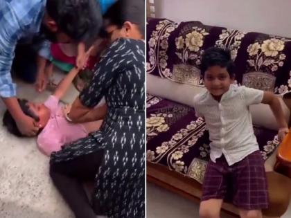 Andhra Pradesh: Doctor Gives CPR to 6-Year-Old Boy on Roadside in Vijayawada After Electric Shock; Life Saving Video Goes Viral | Andhra Pradesh: Doctor Gives CPR to 6-Year-Old Boy on Roadside in Vijayawada After Electric Shock; Life Saving Video Goes Viral