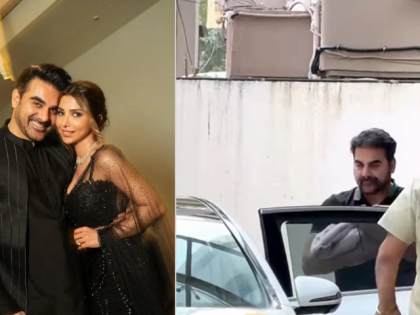 Arbaaz Khan Welcomes Baby Daughter Home, Seen Leaving Hospital With Wife Sshura (Watch Video) | Arbaaz Khan Welcomes Baby Daughter Home, Seen Leaving Hospital With Wife Sshura (Watch Video)