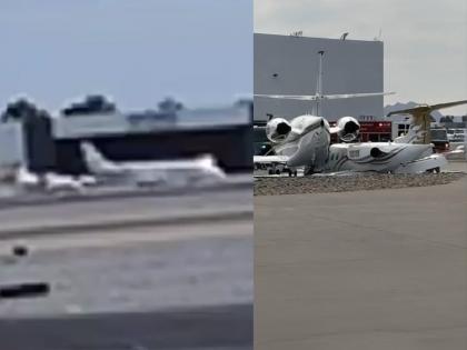 Arizona Plane Accident: One Killed, Other Injured After Private Jets Collide at Scottsdale Airport (Watch Video)