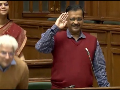 Arvind Kejriwal Salutes Manish Sisodia in Assembly As Ex-Delhi Education Minister Completes One Year in Jail - Watch | Arvind Kejriwal Salutes Manish Sisodia in Assembly As Ex-Delhi Education Minister Completes One Year in Jail - Watch