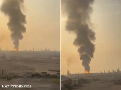 Iran Attack Bahrain: Iranian Drone Hits Bapco Oil Refinery, Massive Fire Erupts (Watch Video) | Iran Attack Bahrain: Iranian Drone Hits Bapco Oil Refinery, Massive Fire Erupts (Watch Video)