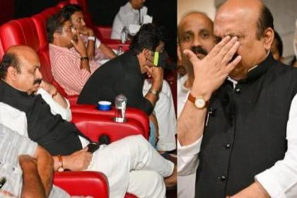 Karnataka CM Basavaraj Bommai breaks down in tears after watching 777 Charlie | Karnataka CM Basavaraj Bommai breaks down in tears after watching 777 Charlie