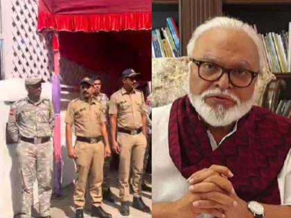 Security heightened at Chhagan Bhujbal's residence as he opposes Maratha quota in OBC category | Security heightened at Chhagan Bhujbal's residence as he opposes Maratha quota in OBC category Security heightened at Chhagan Bhujbal's residence as he opposes Maratha quota in OBC category | Security heightened at Chhagan Bhujbal's residence as he opposes Maratha quota in OBC category
