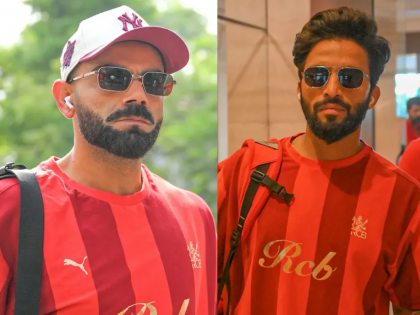 Virat Kohli, Rajat Patidar, Krunal Pandya and Other Players Arrive in Chennai Ahead of CSK vs RCB IPL 2025 Clash (Watch Video) | Virat Kohli, Rajat Patidar, Krunal Pandya and Other Players Arrive in Chennai Ahead of CSK vs RCB IPL 2025 Clash (Watch Video)