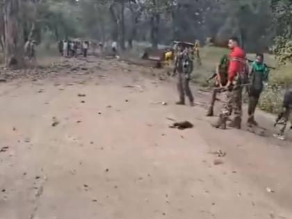 Bijapur IED Blast: 8 DRG Jawans Among 9 in Killed in Explosion by Maoists in Bastar (Watch Video)