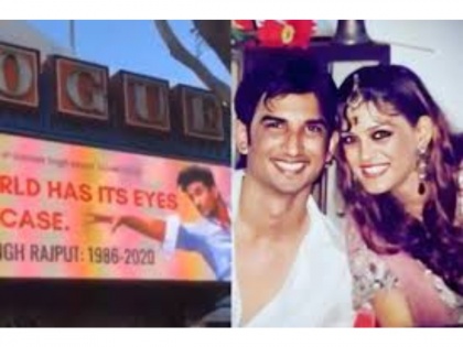 Sushant Singh Rajput's sister Shweta shares video of Hollywood billboard put for late actor | Sushant Singh Rajput's sister Shweta shares video of Hollywood billboard put for late actor