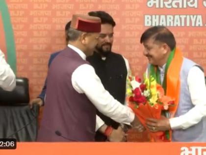Lok Sabha Election 2024: 6 Rebel Congress MLAs From Himachal Pradesh Join BJP (Watch Video) | Lok Sabha Election 2024: 6 Rebel Congress MLAs From Himachal Pradesh Join BJP (Watch Video)