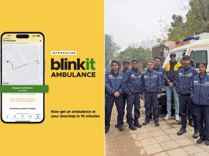 Blinkit Rolls Out 10-Minute Ambulance Booking Service in Gurugram; Here's How You Can Avail It