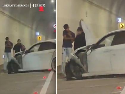 Mumbai Coastal Road Accident: BMW Overturns Inside Tunnel Near Tardeo (Watch Video) | Mumbai Coastal Road Accident: BMW Overturns Inside Tunnel Near Tardeo (Watch Video) Mumbai Coastal Road Accident: BMW Overturns Inside Tunnel Near Tardeo (Watch Video) | Mumbai Coastal Road Accident: BMW Overturns Inside Tunnel Near Tardeo (Watch Video)