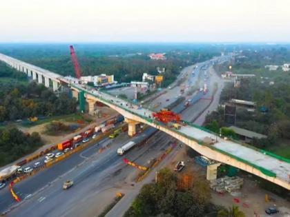 Mumbai-Ahmedabad Bullet Train Project Update: 210 Meter-Long Bridge Crossing NH-48 in Gujarat Completed (Watch Video)