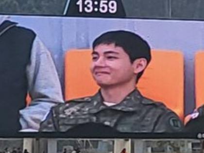 BTS's V Surprises Fans at Soccer Game During Military Service, Making Fans Miss Him More | BTS's V Surprises Fans at Soccer Game During Military Service, Making Fans Miss Him More