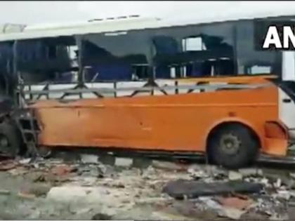Double-decker buses collide in UP, eight people reported dead | Double-decker buses collide in UP, eight people reported dead Double-decker buses collide in UP, eight people reported dead | Double-decker buses collide in UP, eight people reported dead
