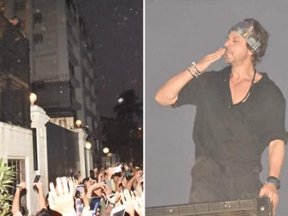 Shah Rukh Khan greets fans outside Mannat as Pathaan inches closer to Rs. 300 crores | Shah Rukh Khan greets fans outside Mannat as Pathaan inches closer to Rs. 300 crores
