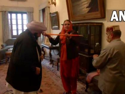 Punjab Assembly Elections 2022: Capt Amarinder Singh seek blessings from the sword of Guru Gobind Singh before filing the nomination | Punjab Assembly Elections 2022: Capt Amarinder Singh seek blessings from the sword of Guru Gobind Singh before filing the nomination