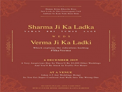 This honest wedding invitation will leave you in splits | This honest wedding invitation will leave you in splits
