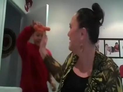 Viral Video! New Zealand minister Carmel Sepuloni's son interrupts her interview, waves phallic carrot | Viral Video! New Zealand minister Carmel Sepuloni's son interrupts her interview, waves phallic carrot