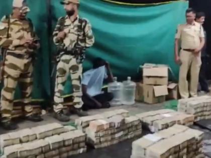 Andhra Pradesh: Police Seize Rs 8 Crore Cash From Lorry at Garikapadu Check Post in NTR (Watch Video) | Andhra Pradesh: Police Seize Rs 8 Crore Cash From Lorry at Garikapadu Check Post in NTR (Watch Video)